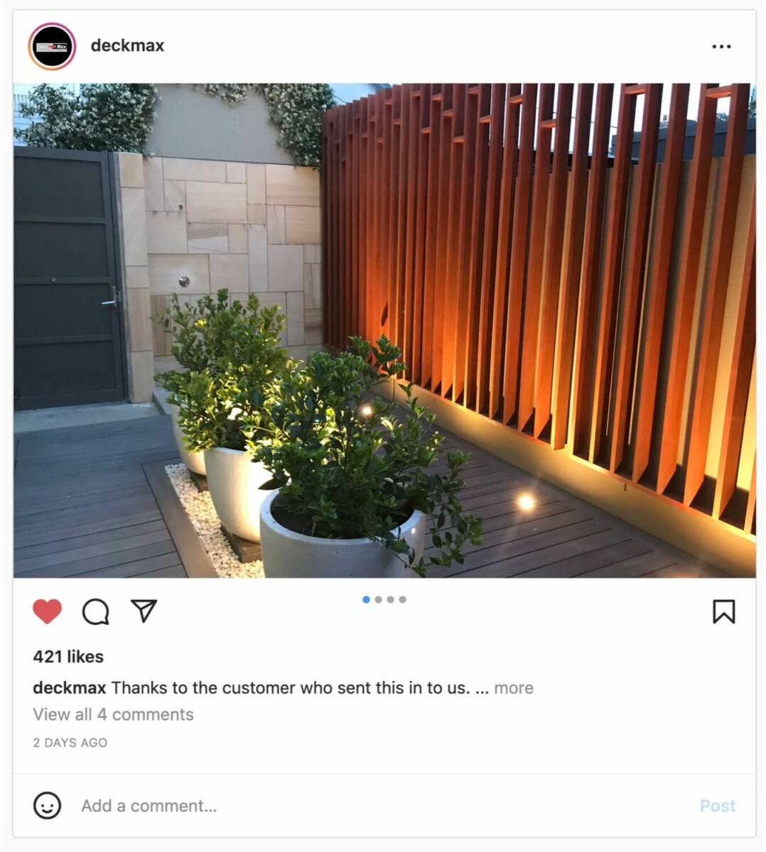 Instagram Customer Post 1