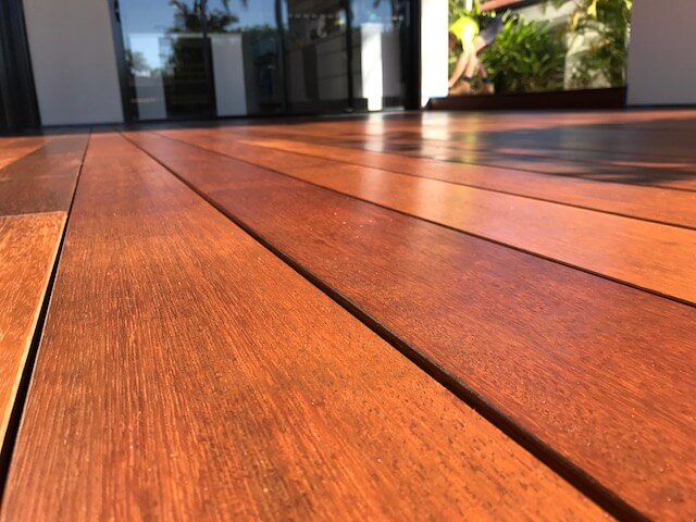 Secret fixing merbau decking